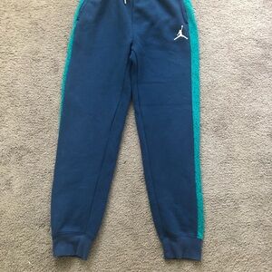 Jordan Kids' Navy and Teal Joggers